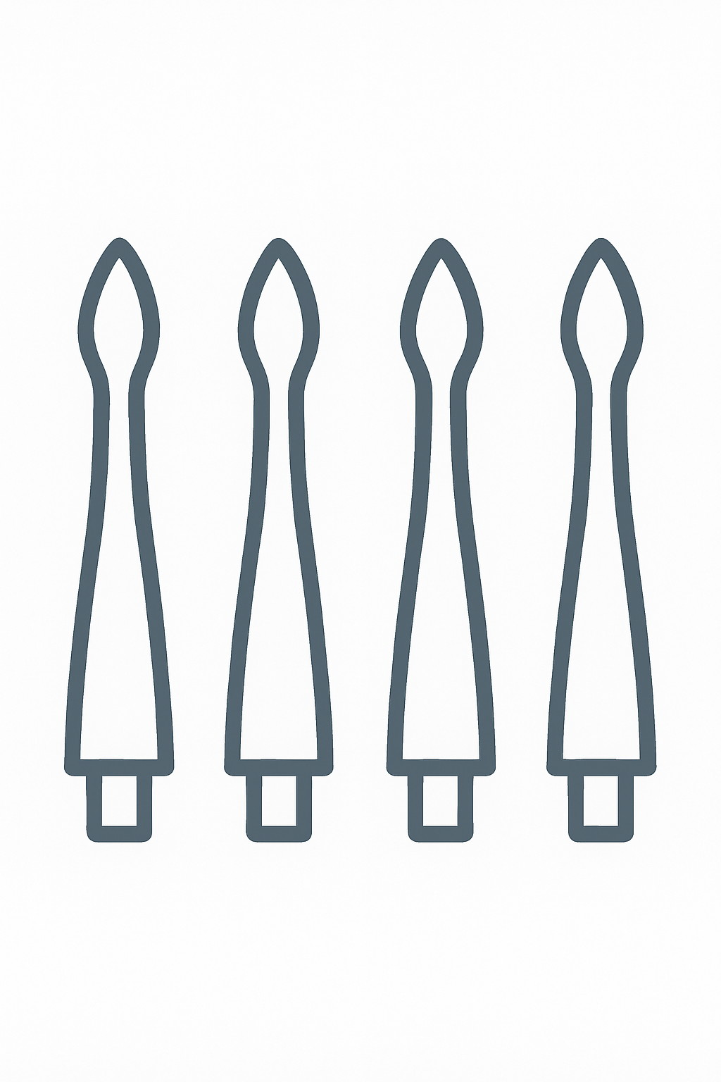 4x udskiftelige hoveder